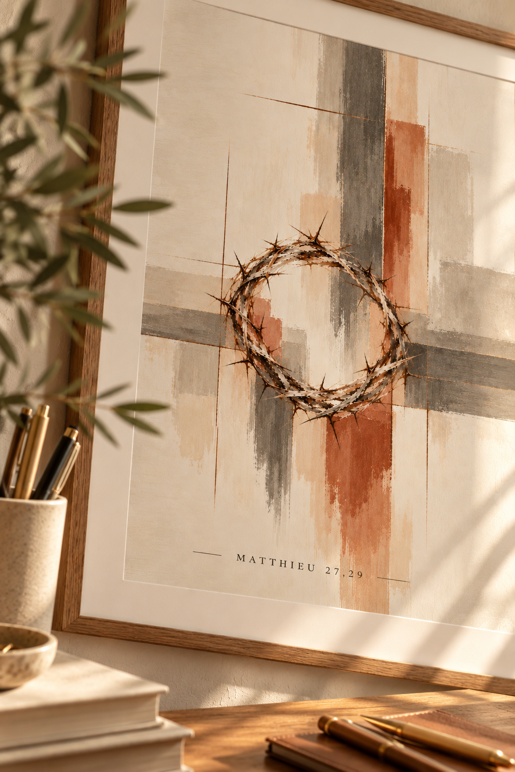 Crown of Thorns — Matthew 27:29 | Christian Wall Poster