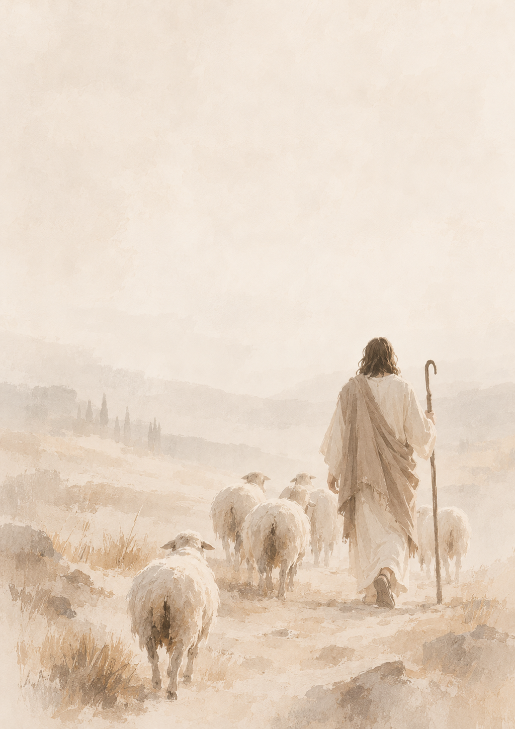 The Good Shepherd | Jesus Christian Wall Art | Psalm 23 Inspired