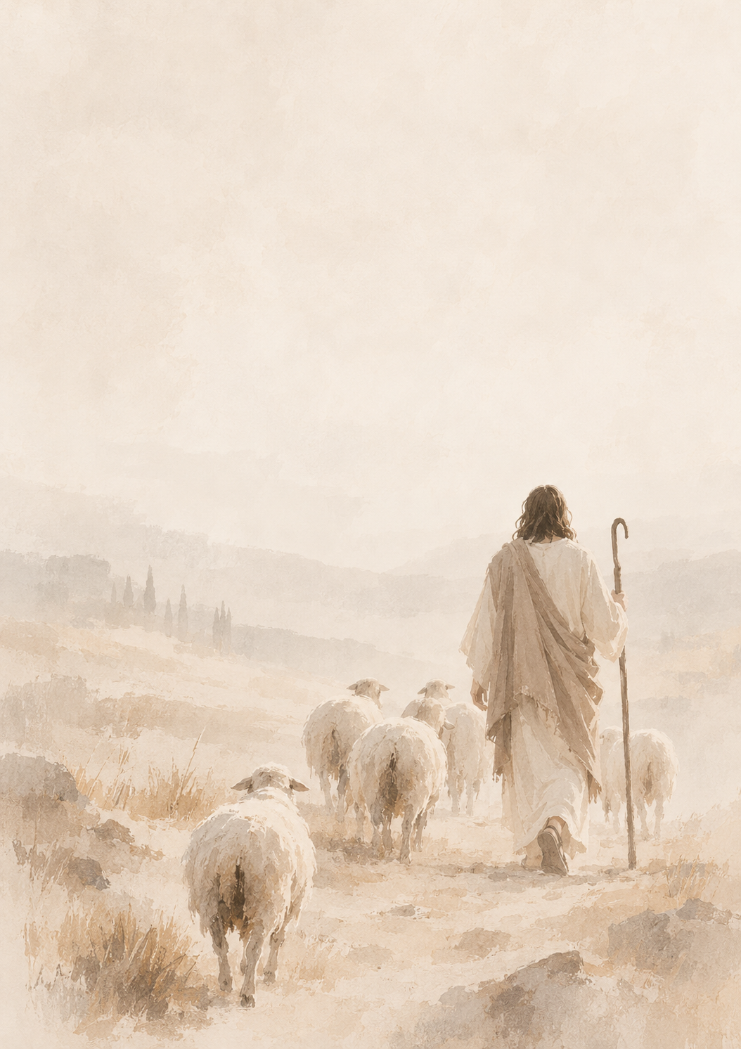 The Good Shepherd | Jesus Christian Wall Art | Psalm 23 Inspired
