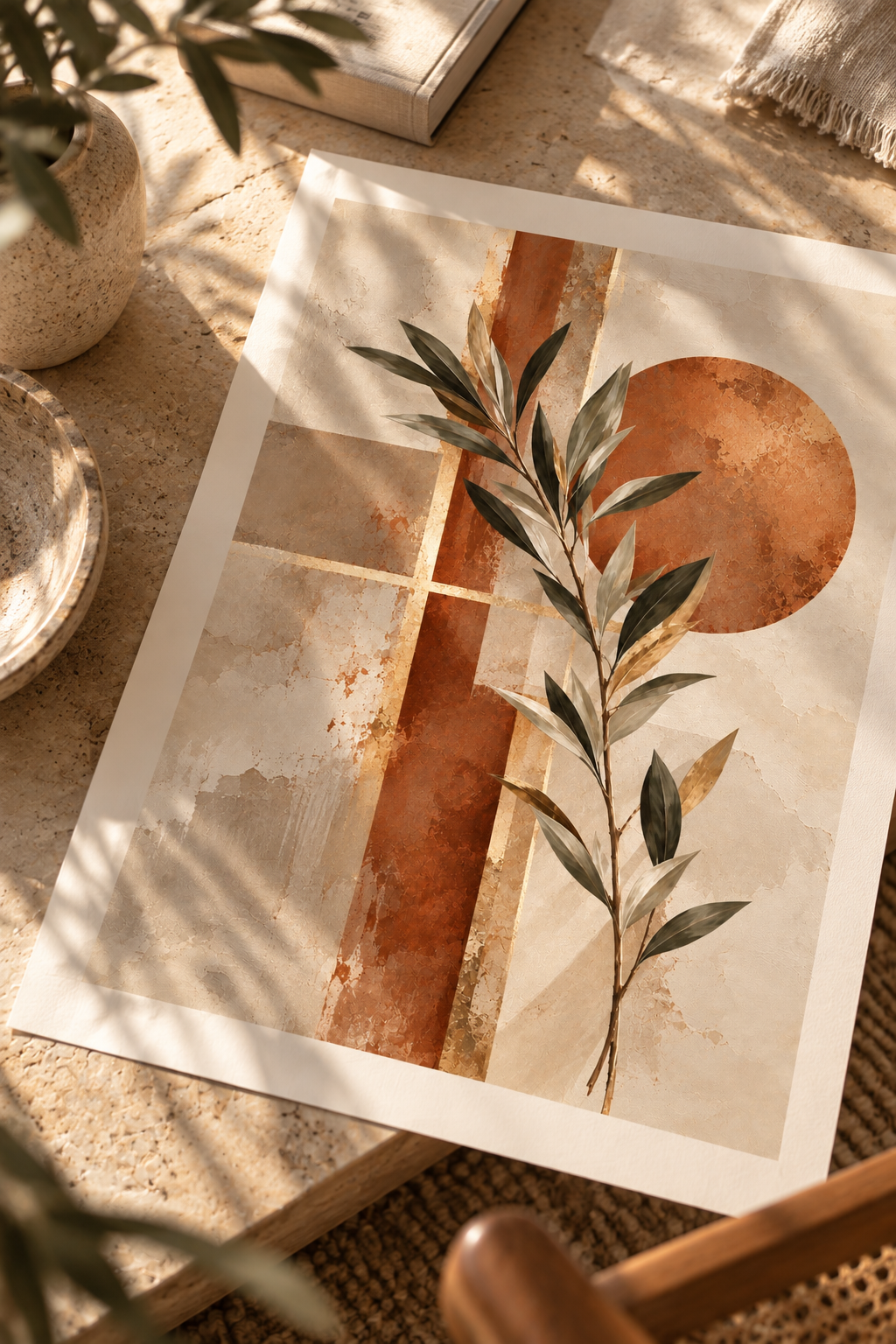 Olive Branch — Modern Christian Wall Poster