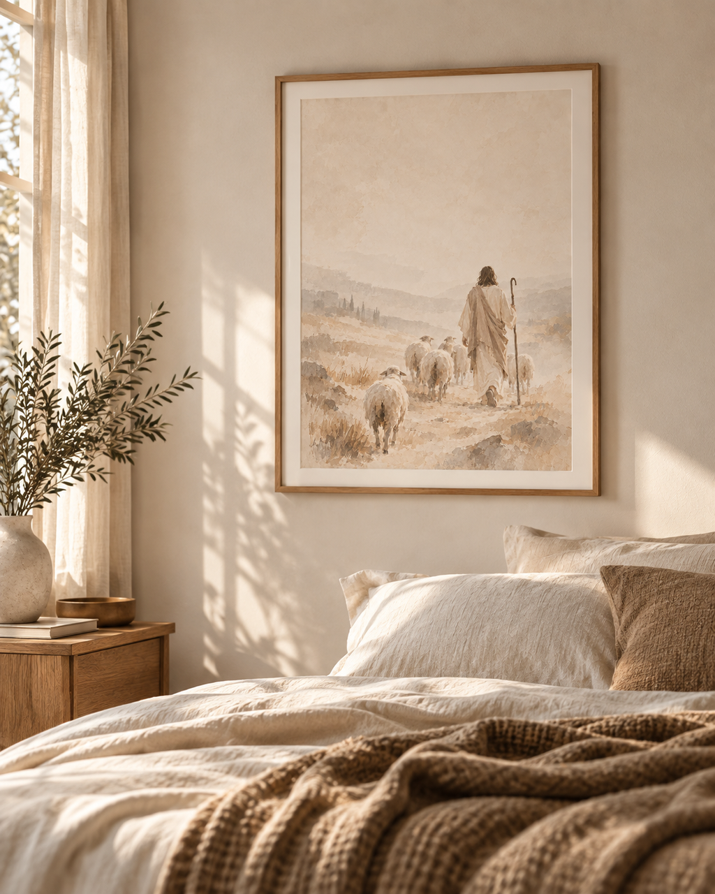 The Good Shepherd | Jesus Christian Wall Art | Psalm 23 Inspired