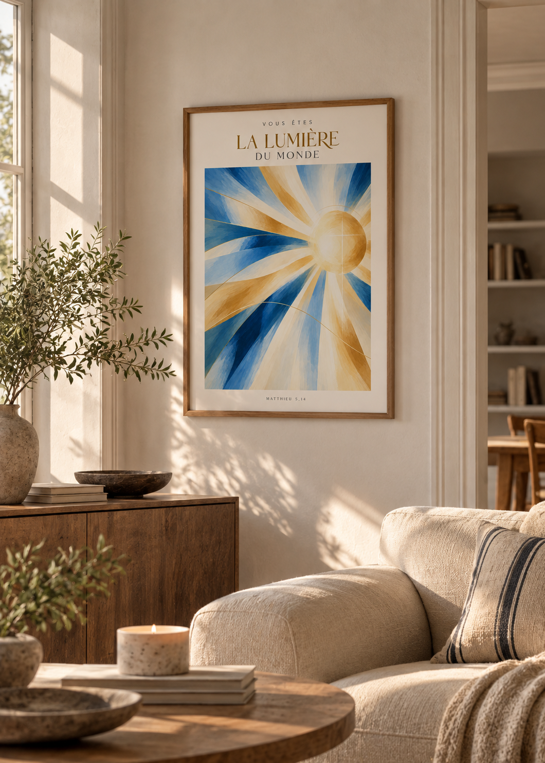 Vous êtes la lumière du monde — Matthieu 5:14 | Christian Wall Art