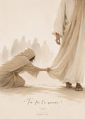 Your Faith Has Healed You | Christian Wall Print Inspired by Mark 5:34